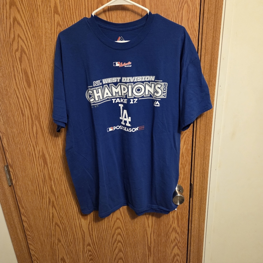 Majestic Los Angeles Dodgers Take 17 Shirt Sz XL Men's MLB